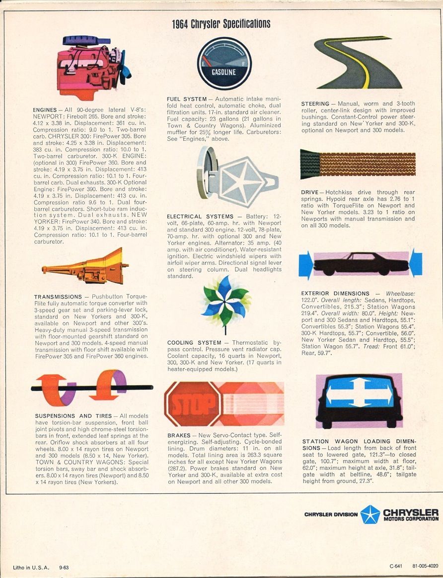 1964 Chrysler Brochure Page 6